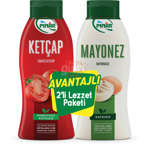 Pınar Ekonomik Paket 600 G Ketçap + 500 G Mayonez