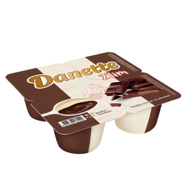 Danone Danette İkilim Çikolatalı Sütlü Puding 4 x 70 G
