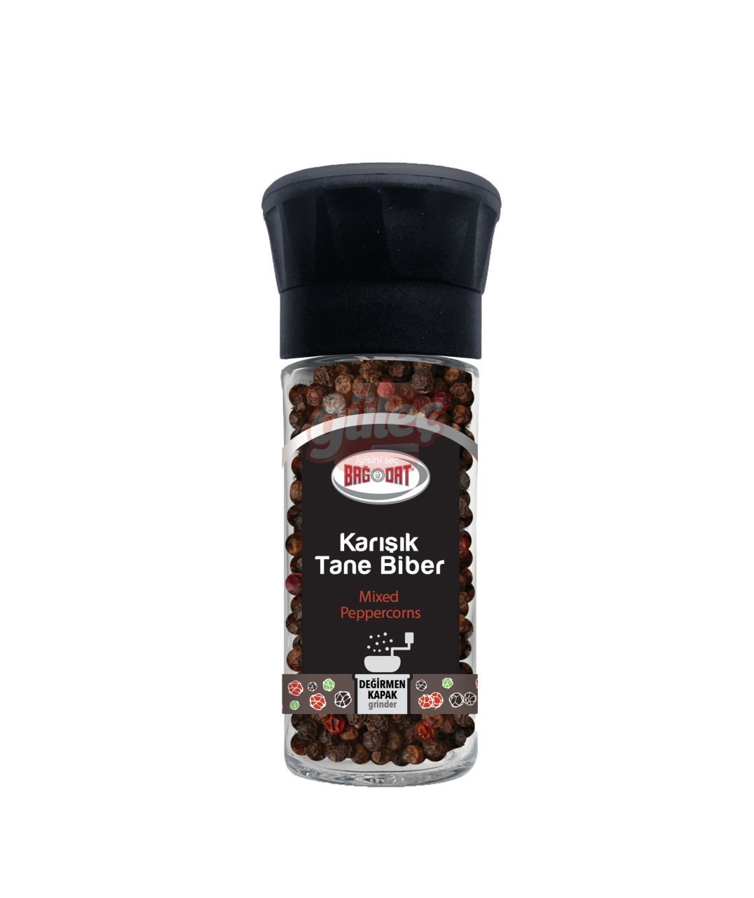 Bağdat Baharat Karışık Tane Biber Değirmenli Kapak 45 G