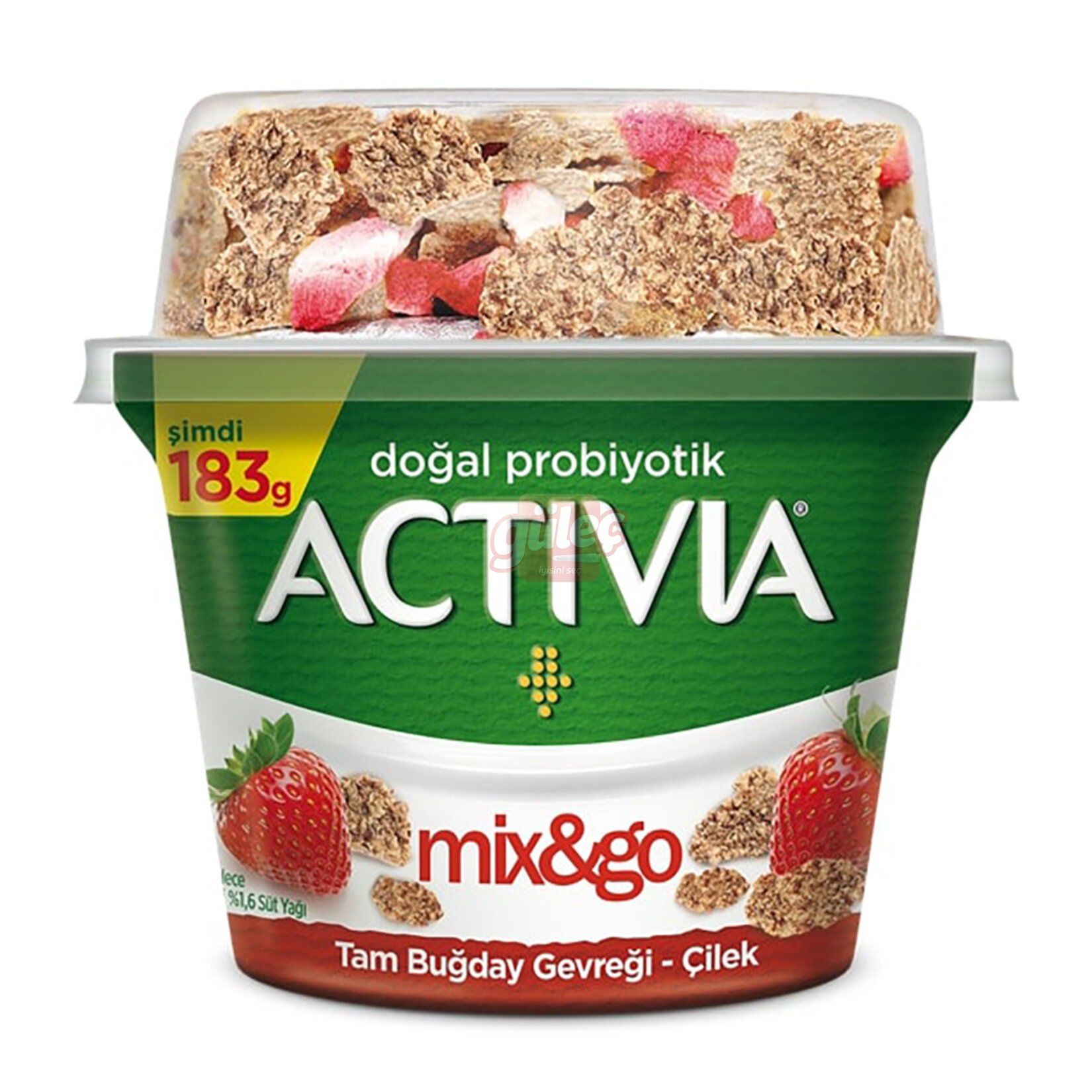 Danone Activia Mix&Go Topper-Çilek Doğal Probiyotik Yoğurt 183 G