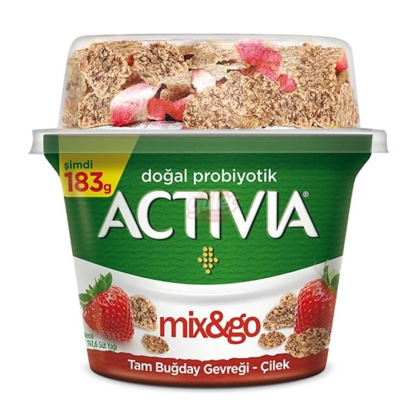 Danone Activia Mix&Go Topper-Çilek Doğal Probiyotik Yoğurt 183 G