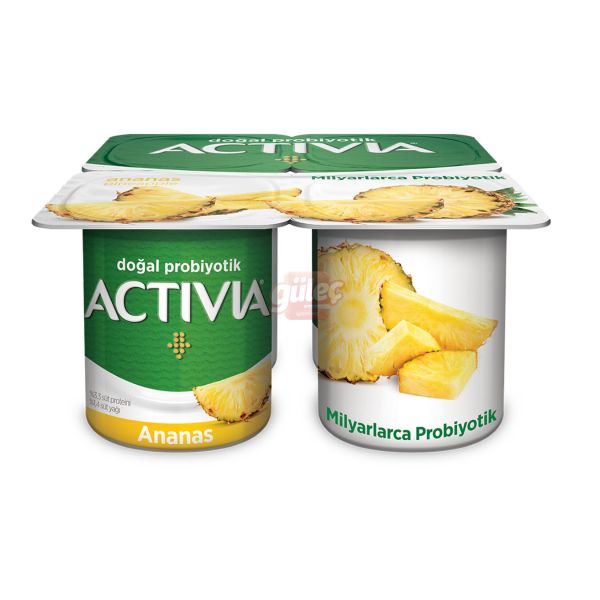 Danone Activia Ananaslı Doğal Probiyotik Yoğurt 4 x 100 G