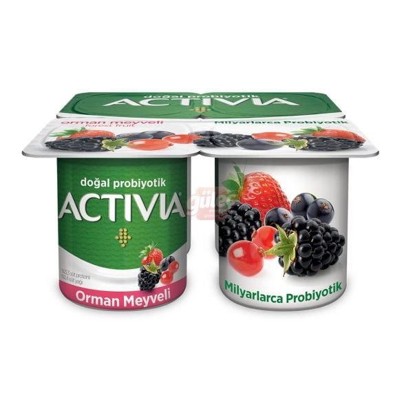 Danone Activia Orman Meyveli Doğal Probiyotik Yoğurt 4 x 100 G