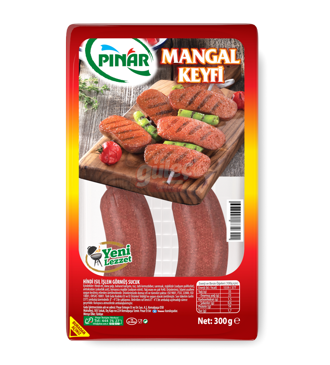 Pınar Mangal Keyfi Sucuk 300 G