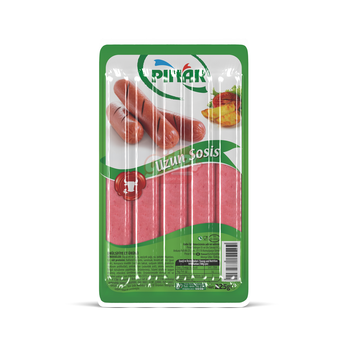 Pınar Uzun Sosis 225 G
