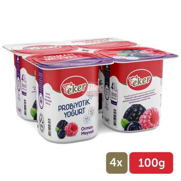Eker Orman Meyveli Probiyotik Yoğurt 4x100 G