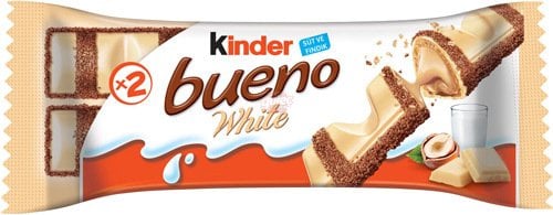 Kinder Bueno Beyaz Çikolata Kaplamalı Bar 39 G