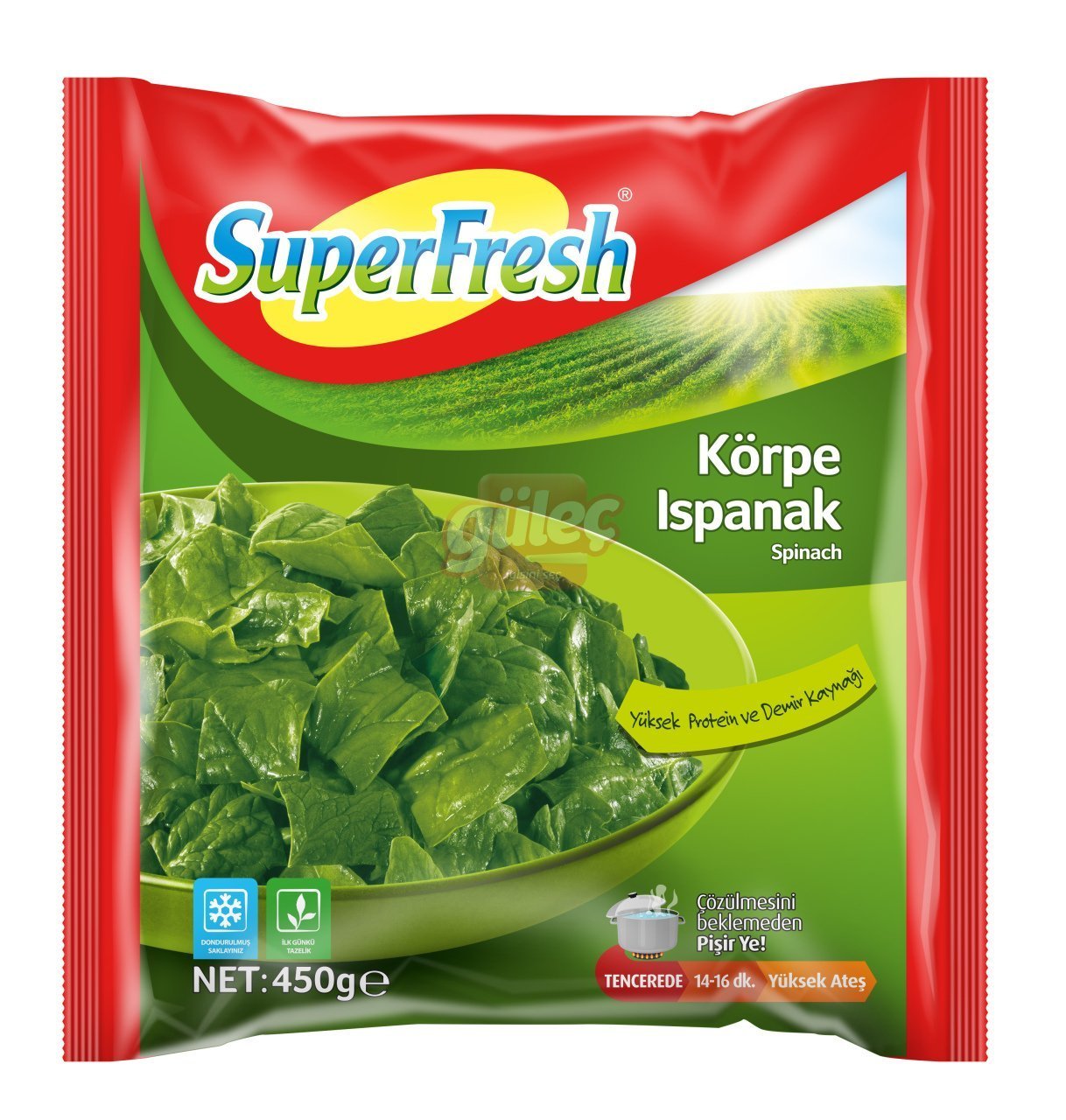 SuperFresh Doğranmış Ispanak 450 G