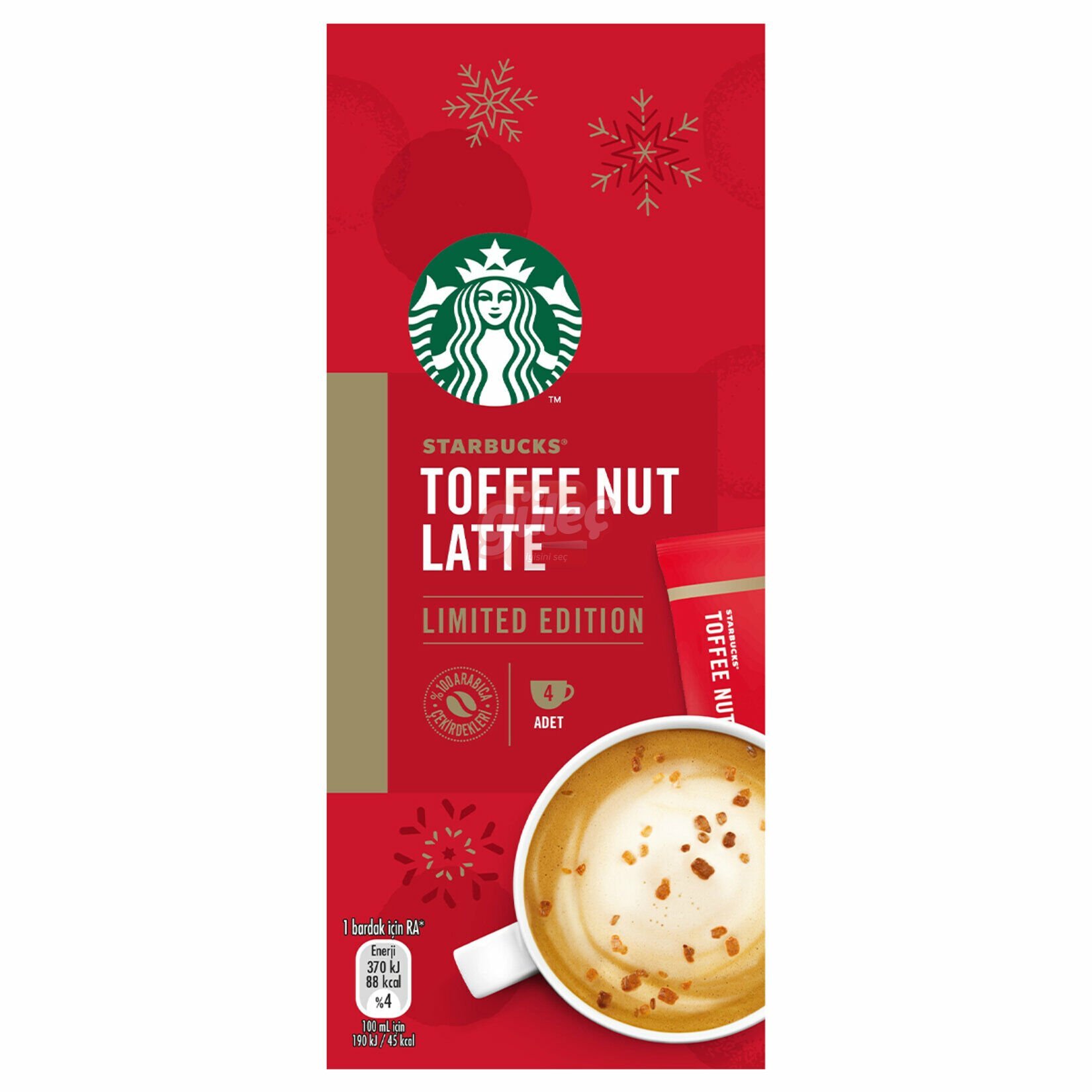 Starbucks Toffee Nut Latte Premium Kahve Karışımı 4x23 G