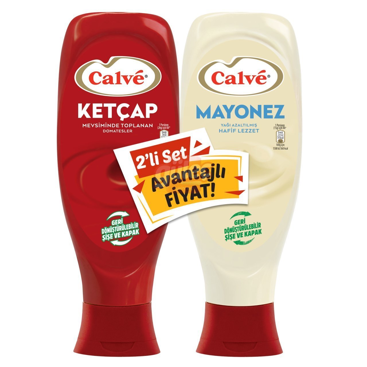 Calve 600 G Ketçap + 540 G Light Mayonez Set
