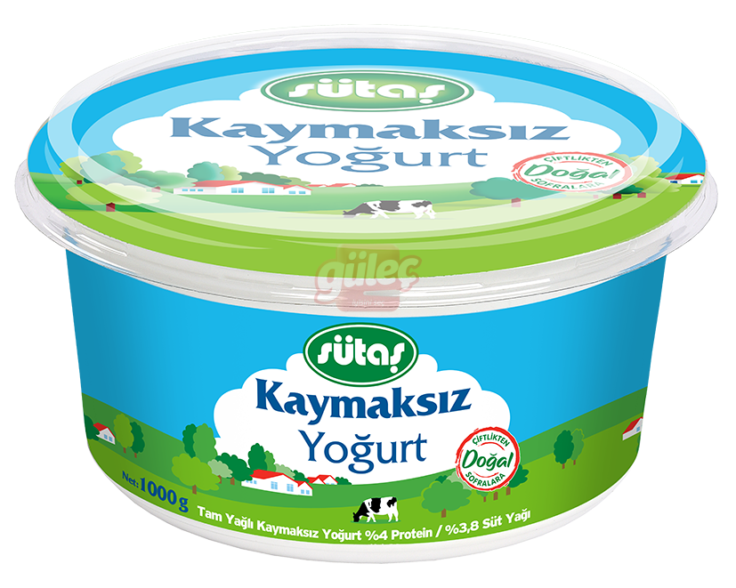 Sütaş Kaymaksız Yoğurt 1000 G