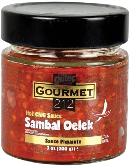 Gurme212 Acı Sambal Köfte Sosu Cam Kavanoz 300 Ml