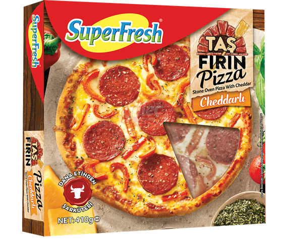 SüperFresh Taş Fırın Cheddarlı Pizza 410 G