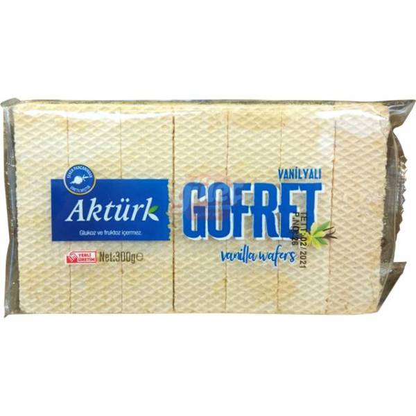 Aktürk Vanilyalı Gofret 300 G