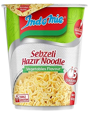Indomie Sebze Çeşnili Noodle Bardak 60 G