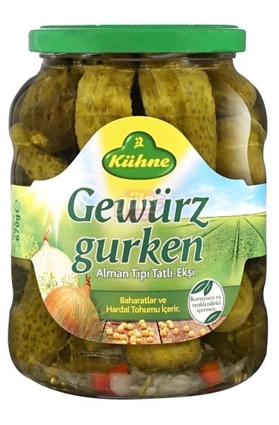 Kühne Alman Tipi Salatalık Turşusu 670 G