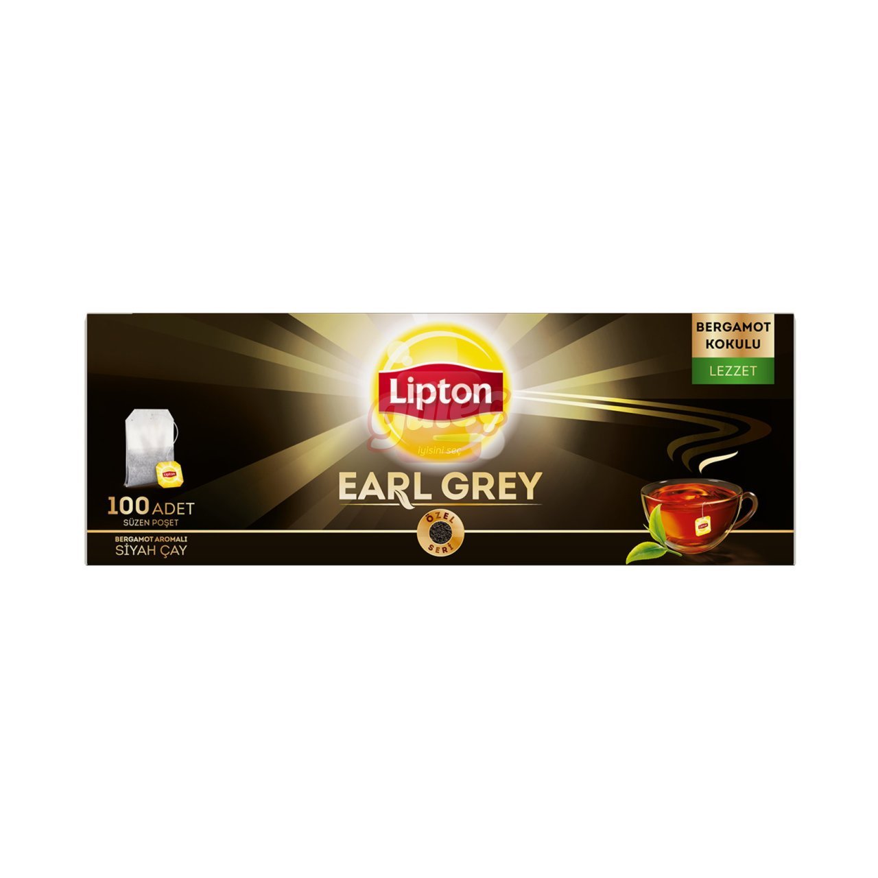 Lipton Earl Grey Bergamot Aromalı 100'lü Bardak Poşet Çay 200 G