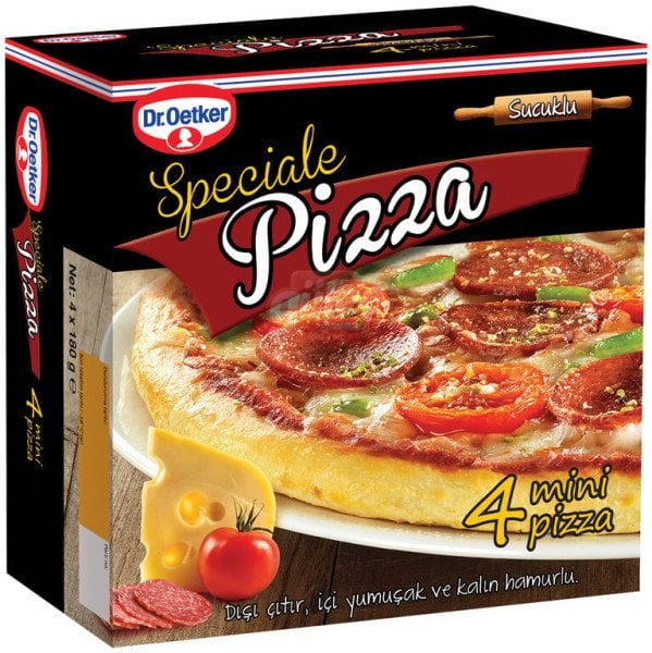 Dr. Oetker Special Sucuklu Pizza 4'lü 720 G