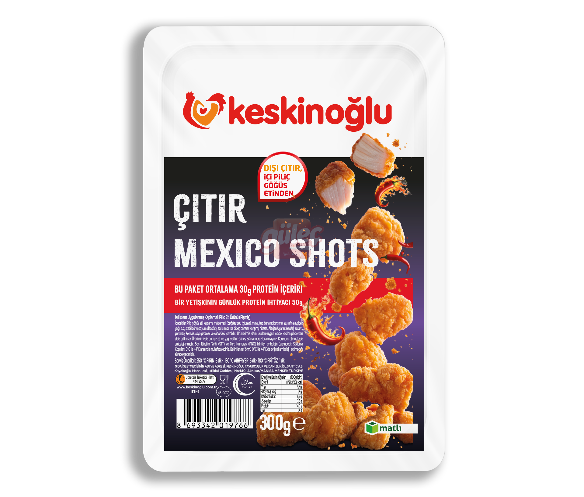Keskinoğlu Mexico Shots 300 G