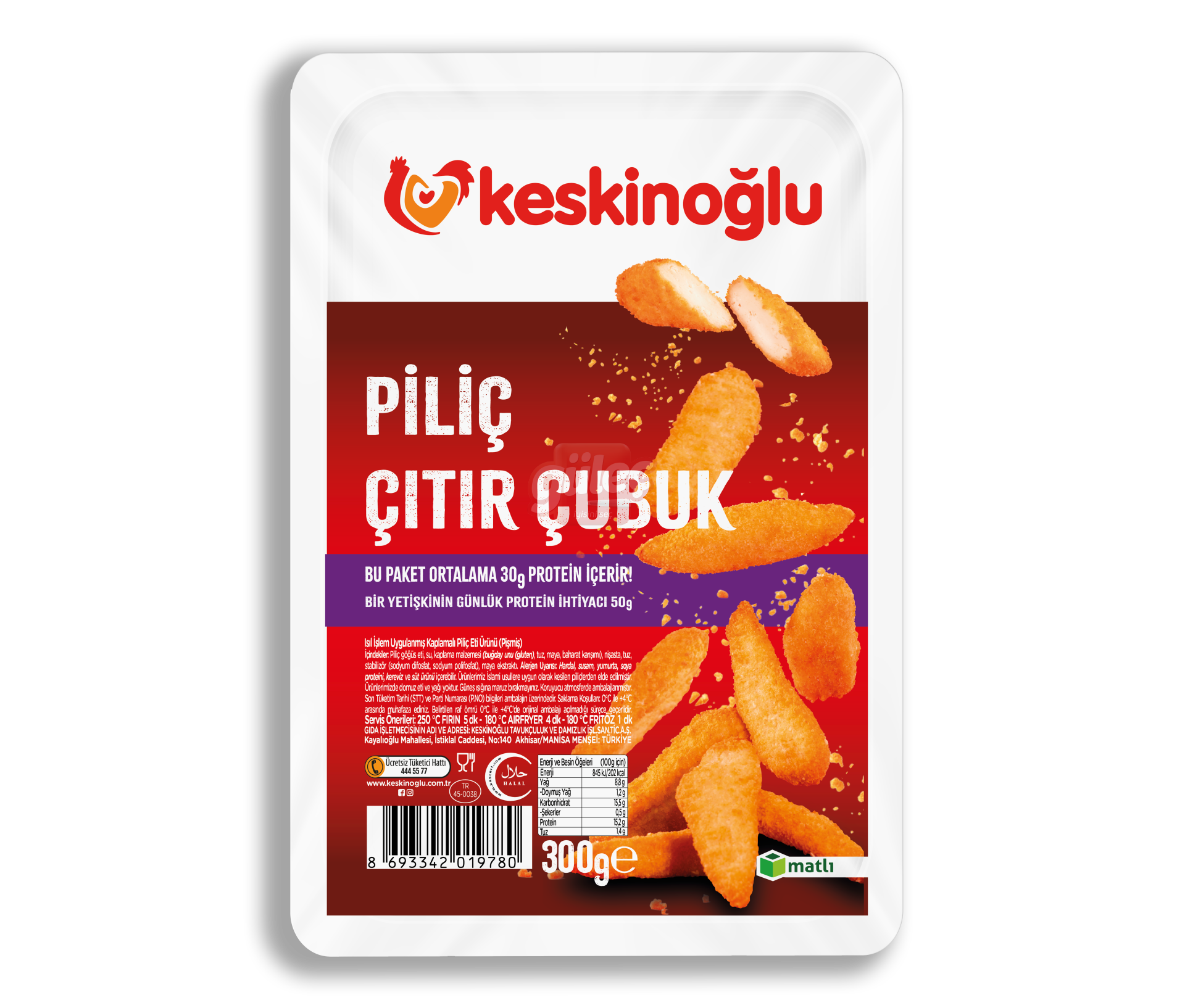 Keskinoğlu Çıtır Çubuk 300 G