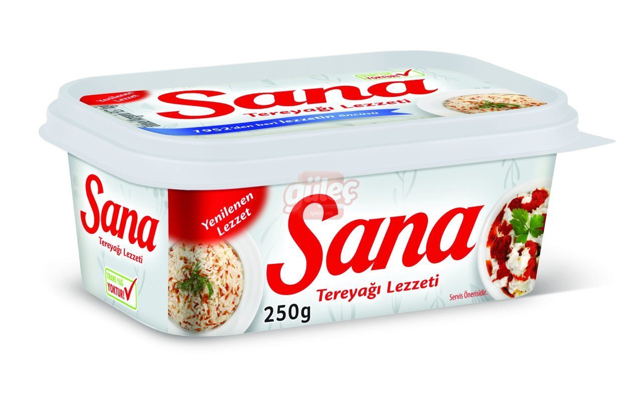 Sana Tereyağı Lezzeti Kase Margarin 250 G