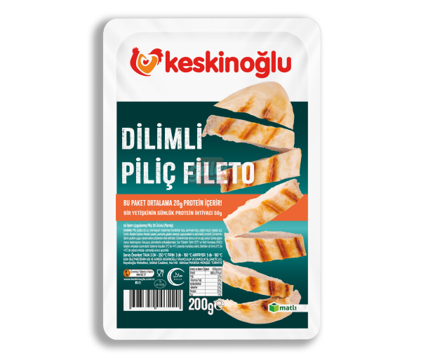 Keskinoğlu Dilimli Piliç Fileto 200 G