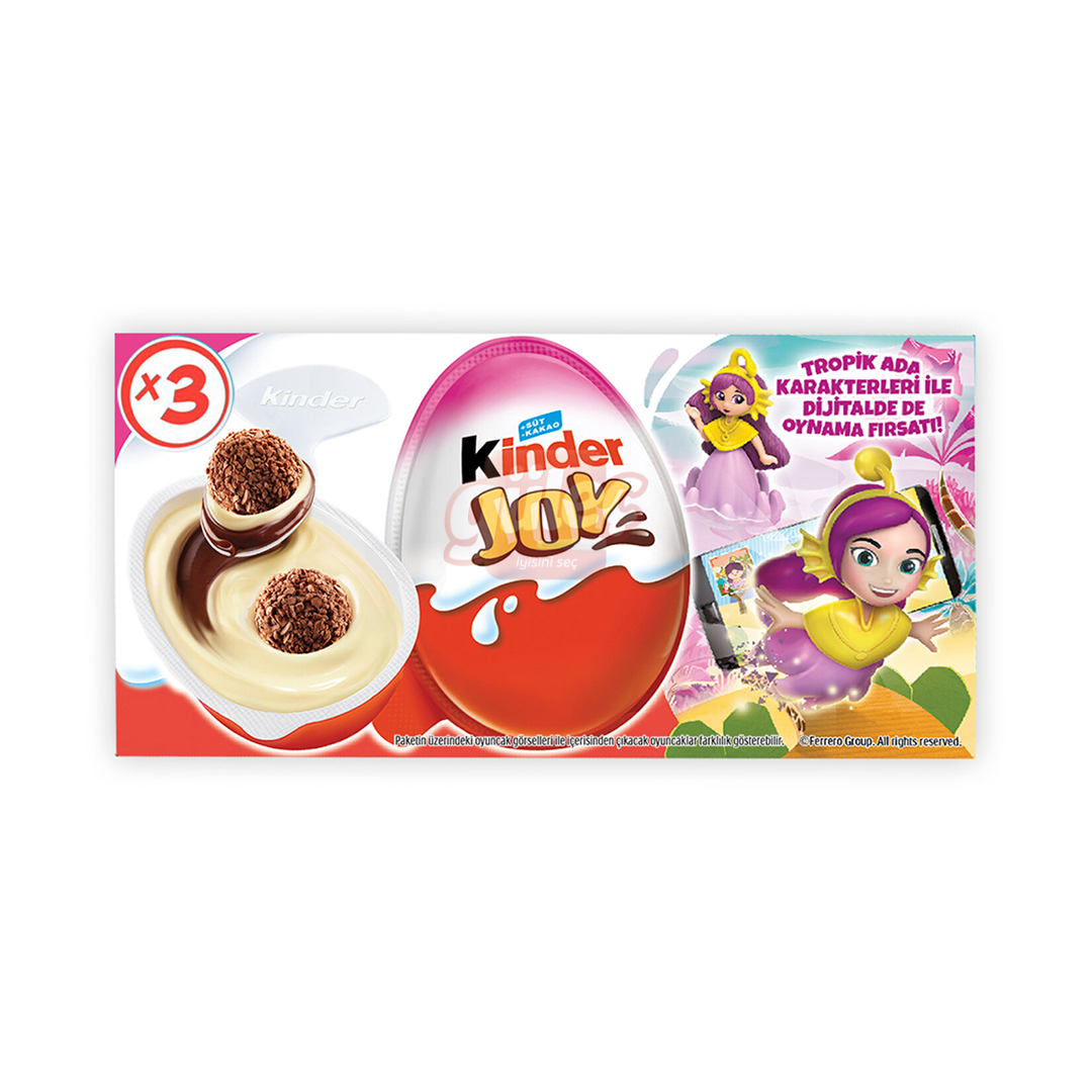 Kinder Joy T3 Kızlara Özel Sürpriz Yumurta 20 Gx3