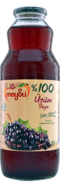Meysu %100 Üzüm Meyve Suyu Cam Şişe 1 L