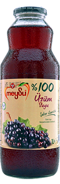 Meysu %100 Üzüm Meyve Suyu Cam Şişe 1 L