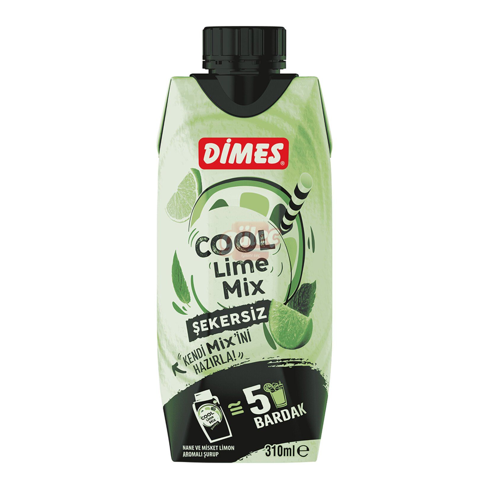 Dimes Cool Lime Şekersiz Mix 310 Ml