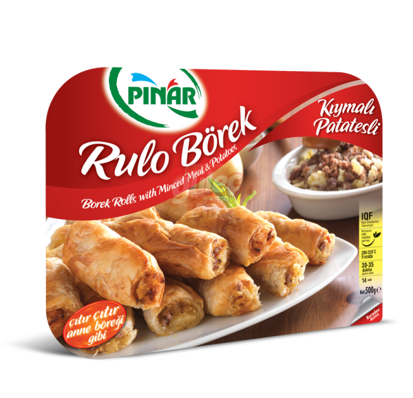 Pınar Rulo Kıymalı Patatesli Börek 500 G