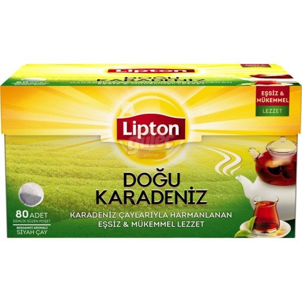 Lipton Doğu Karadeniz Demlik Poşet Çay 80'li 256 G