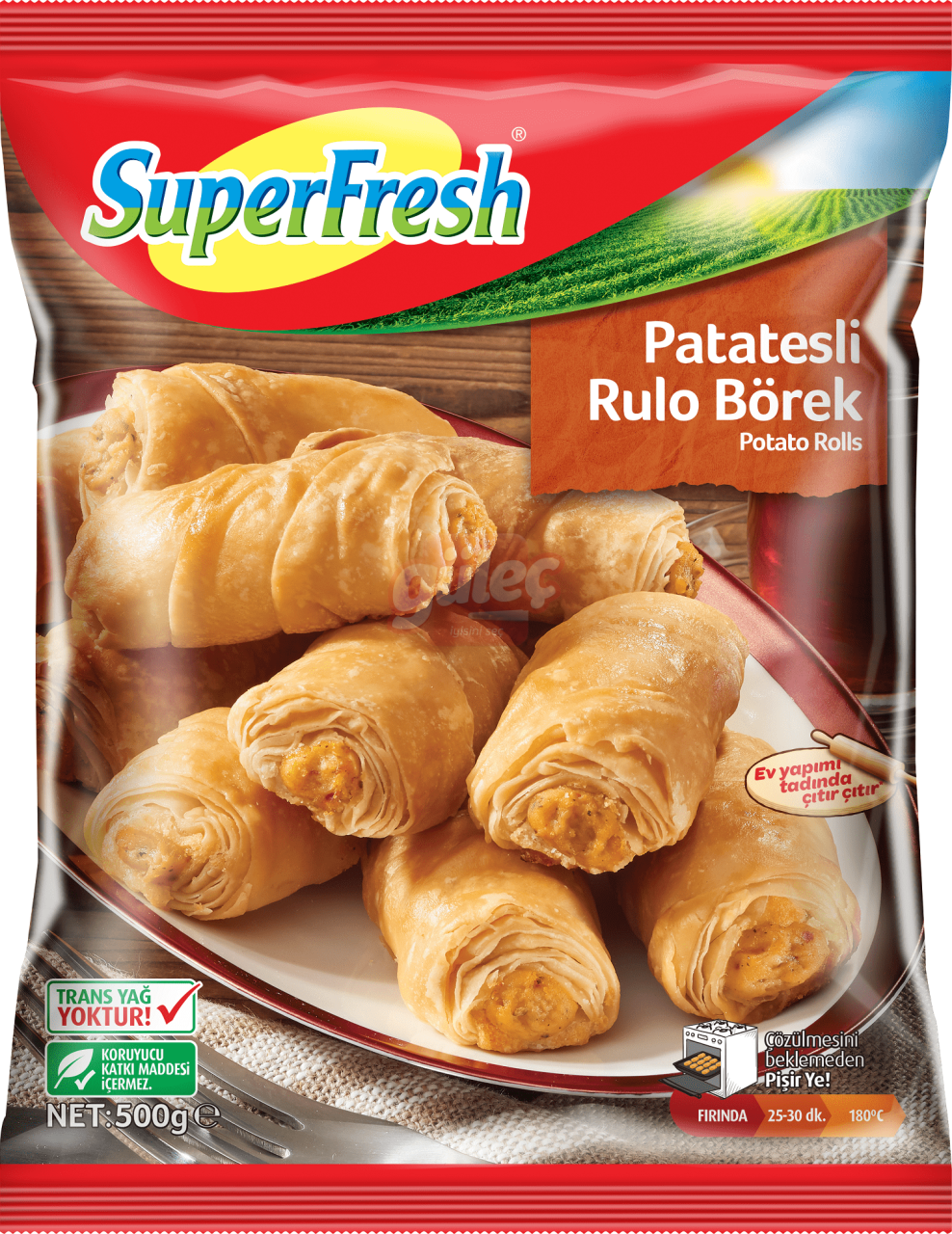SuperFresh Patatesli Rulo Börek 500 G