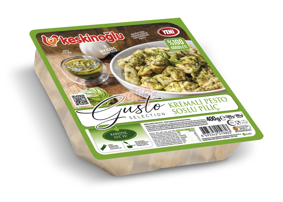Keskinoğlu Gusto Kremalı Pesto Soslu Piliç 400 G