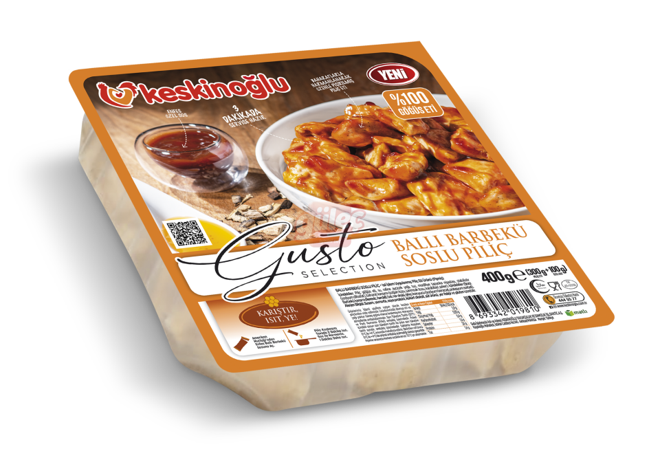 Keskinoğlu Gusto Ballı Barbekü Soslu Piliç 400 G