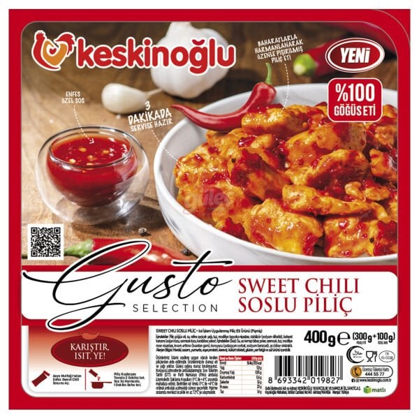 Keskinoğlu Gusto Sweet Chili Soslu Piliç 400 G