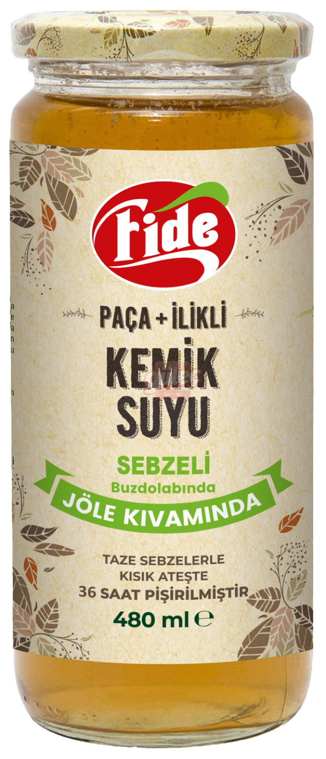 Fide Jöle Kıvamında Sebzeli Paça+İlikli Kemik Suyu 480 Ml