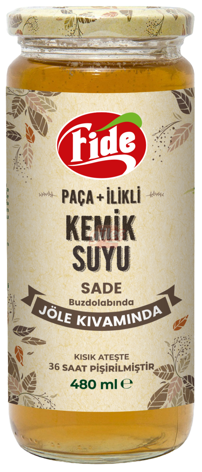 Fide Jöle Kıvamında Sade Paça+İlikli Kemik Suyu 480 Ml