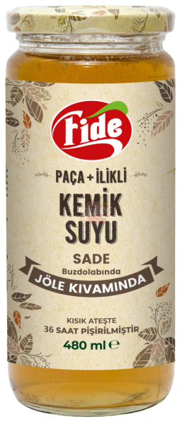 Fide Jöle Kıvamında Sade Paça+İlikli Kemik Suyu 480 Ml