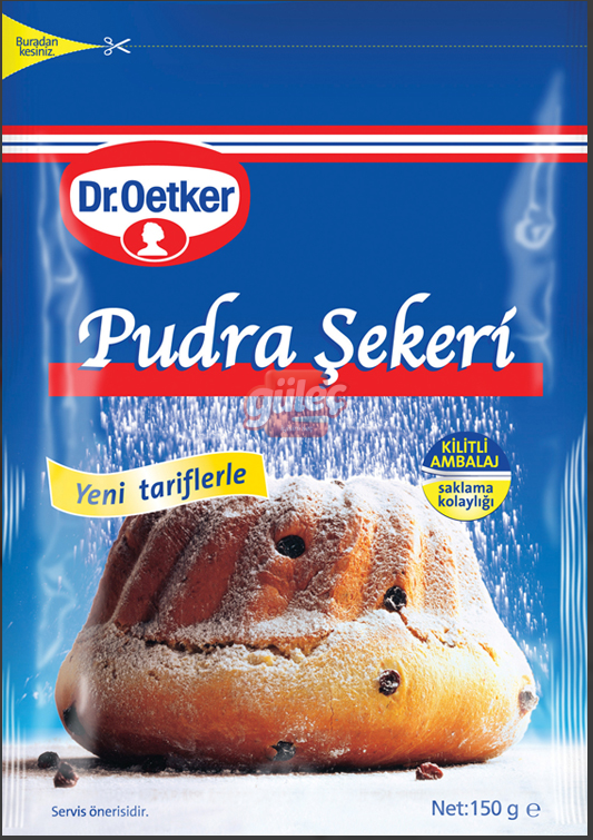 Dr.Oetker Pudra Şekeri Kilitli Ambalaj 150 G