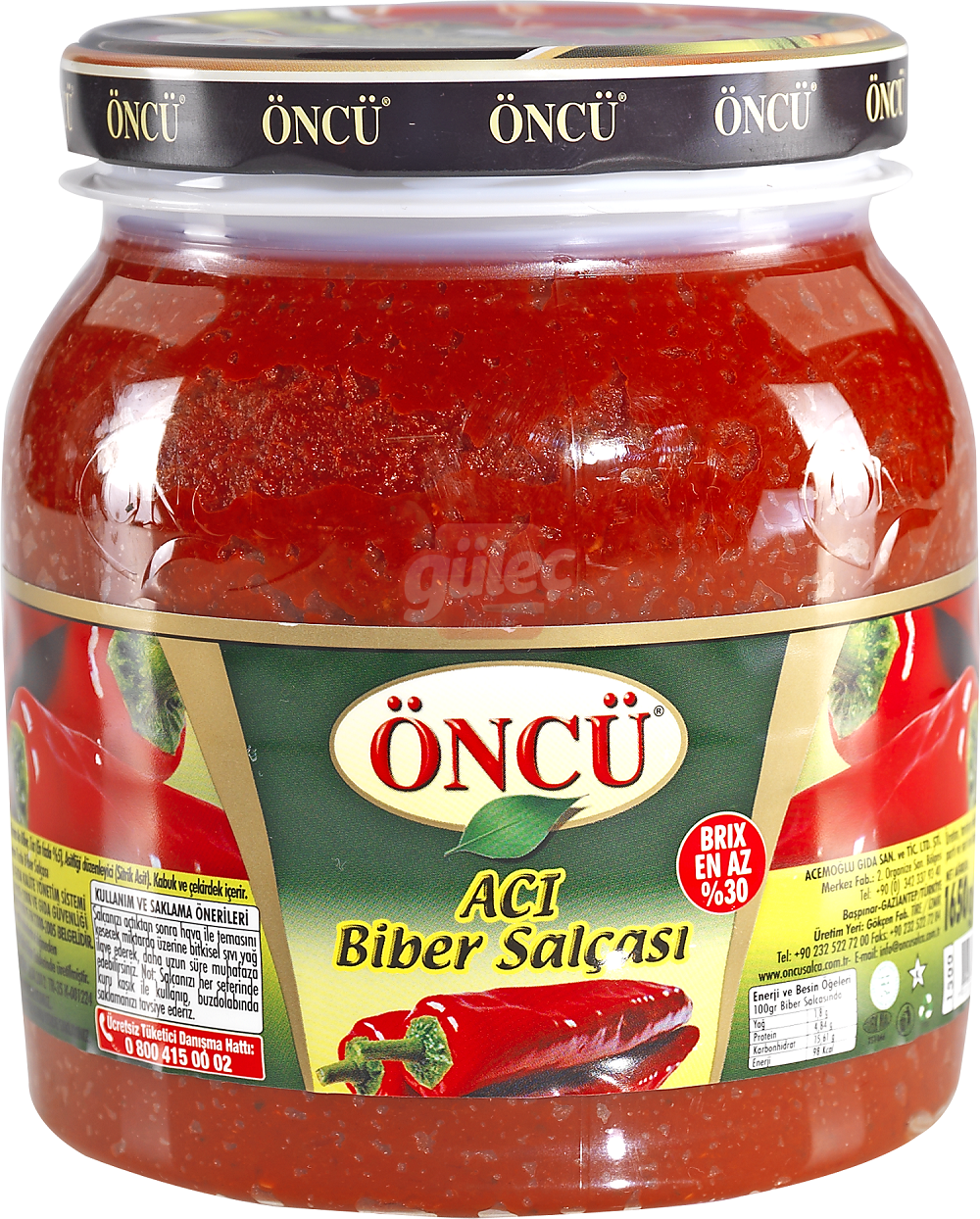 Öncü Acı Biber Salçası 1650 G