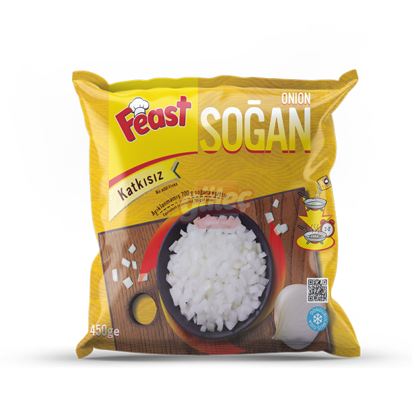 Feast Tatlı Küp Doğranmış Soğan 6x6 450 G