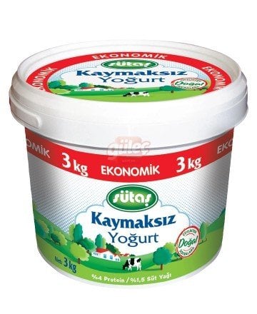 Sütaş Kaymaksız Yoğurt 3000 G