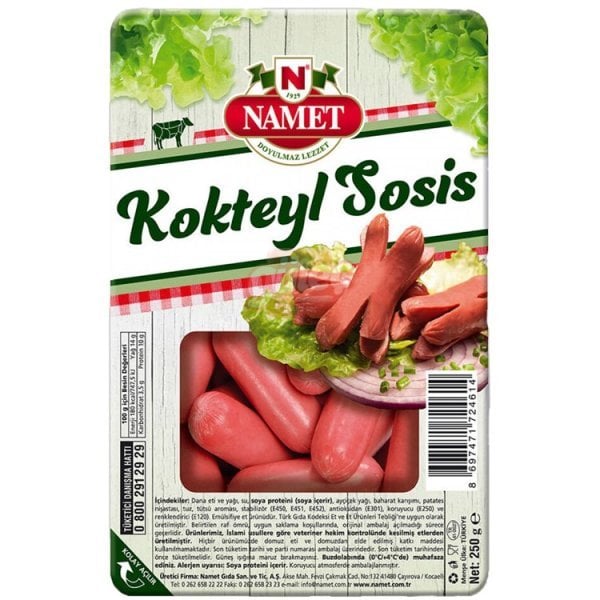 Namet Dana Kokteyl Sosis 250 G