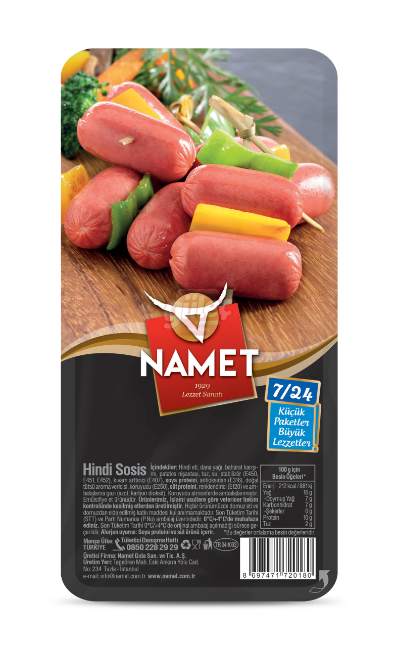 Namet 7/24 Hindi Sosis 140 G