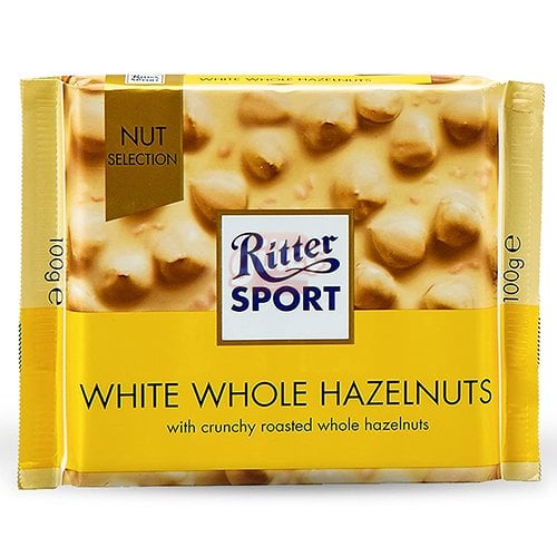 NUT SELECTION WHITE WHOLE HAZELNUTS BÜTÜN FINDIKLI BEYAZ ÇİKOLATA 100G
