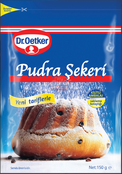 Dr.Oetker Pudra Şekeri Kilitli Ambalaj 150 G