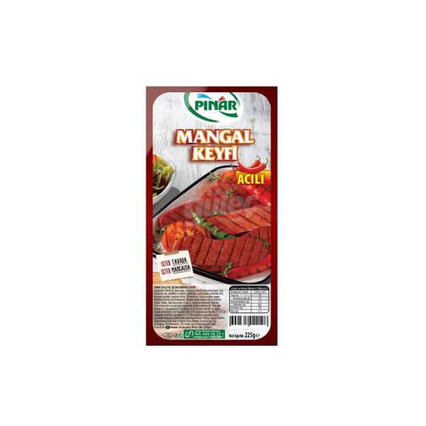 Pınar Acılı Mangal Hindi Keyfi Sucuk 225 G