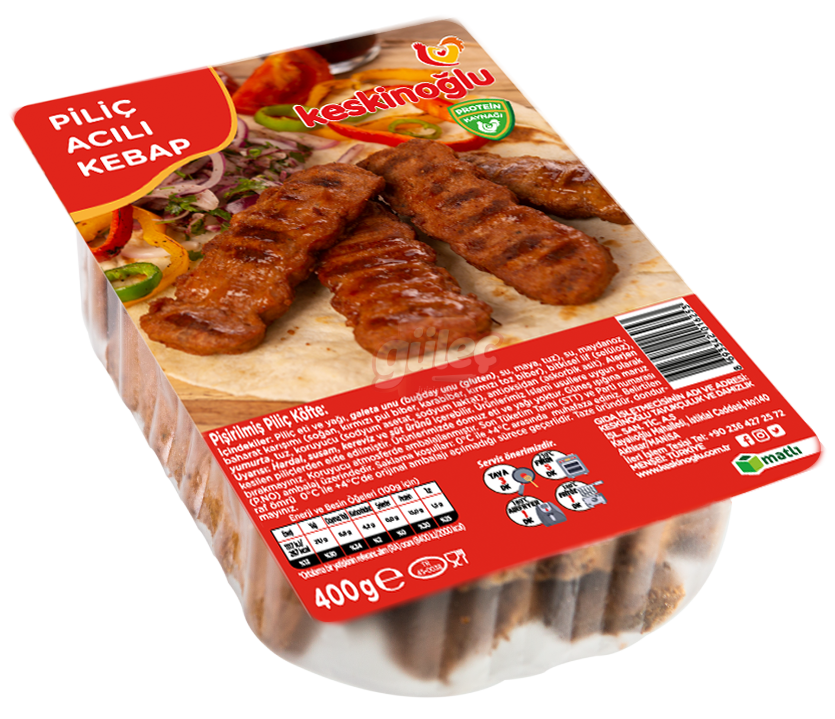 Keskinoğlu Piliç Acılı Kebap 400 G