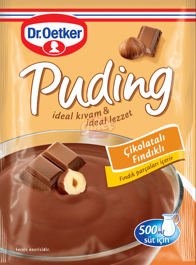Dr.Oetker Çikolatalı Fındıklı Puding 102 G